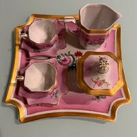 Set Porcellana Decorativa Rosa e Oro stile Limoges