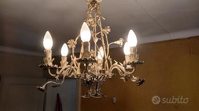 Lampadario ferro stile Fiorentino
