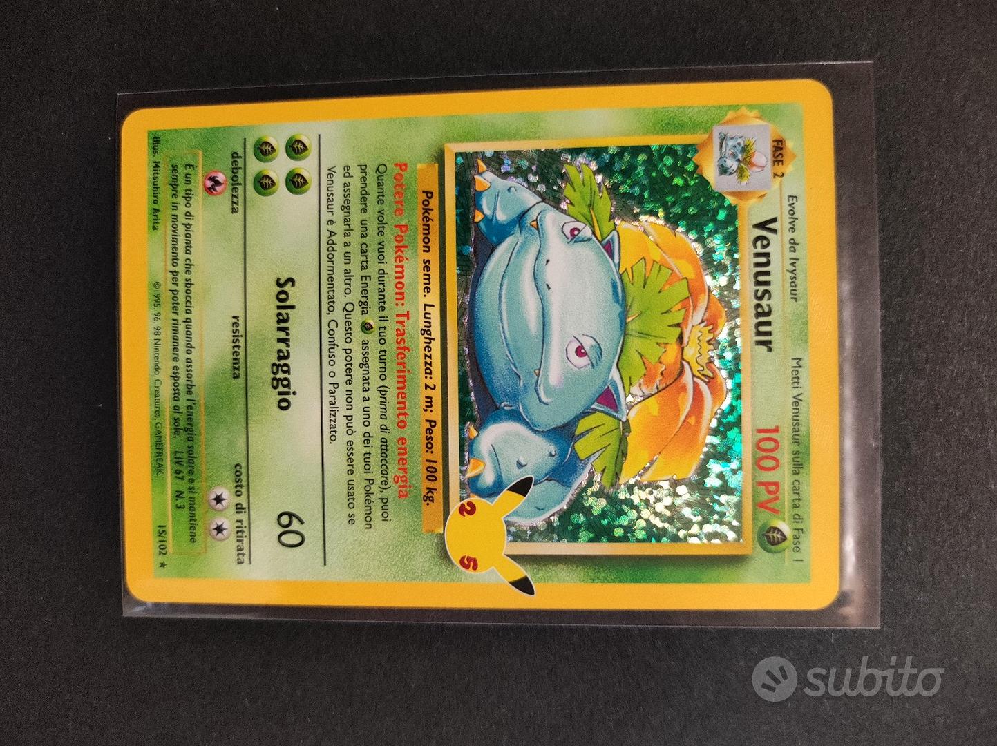 Pokémon - Venusaur holo 25° anniversario - Collezionismo In vendita a ...