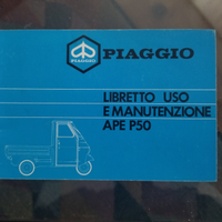 Ape 50 Piaggio uso e manutenzione