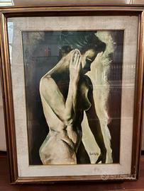 Luciano LUTRING - olio 50x70 - 1975 - RARO