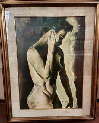 Luciano LUTRING - olio 50x70 - 1975 - RARO