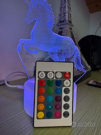 Luce notturna unicorno