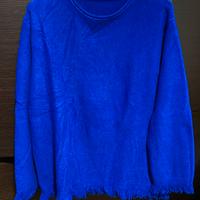 Maglione blu elettrico donna