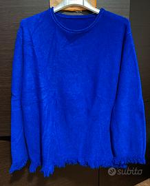 Maglione blu elettrico donna