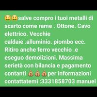 rame ottone cavi elettrici ecc 