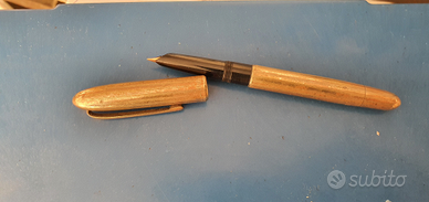 Penna stilografica zenith laminata in oro