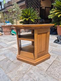 Mobile esagonale basso in rovere