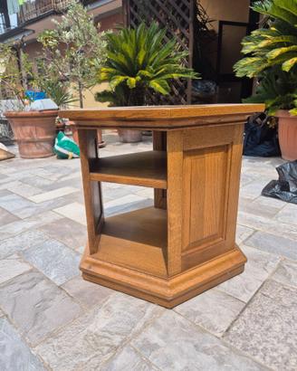 Mobile esagonale basso in rovere