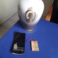 Vaso Arte Morbelli in porcellana e oro 24 Kt