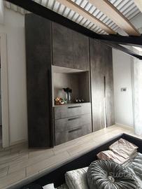 Armadio MondoConvenienza modello ELENA cemento/oss