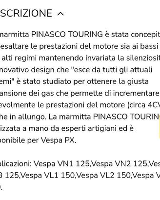MARMITTA  pinasco touring