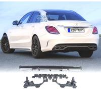 DIFFUSORE MERCEDES CLASSE C W205 AMG 15-21 LOOK C6