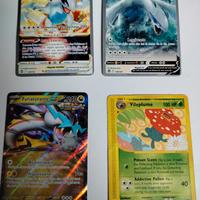 Carte Pokemon combo 4 v comuni ex vastro