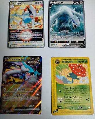 Carte Pokemon combo 4 v comuni ex vastro