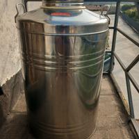 CONTENITORE OLIO ACCIAIO INOX 100 LITRI