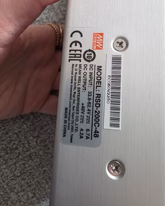 Alimentatore DC-DC Mean Well RSD-200C-48 48V 200W