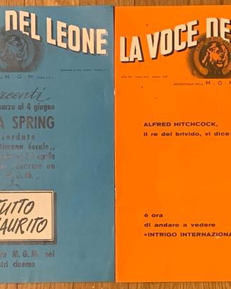 LA VOCE DEL LEONE rivista della MGM Films