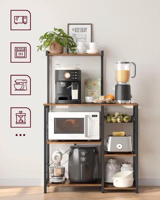 Scaffale cucina per microonde  – Stile industriale