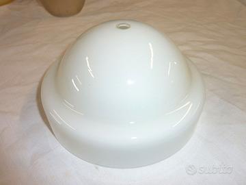 Paralume copri lampada in vetro bianco - Vintage