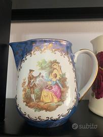 Caraffa francese limoges dipinto a mano