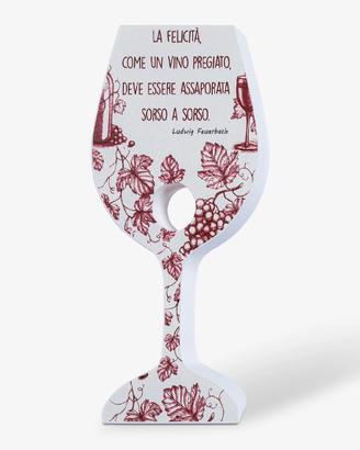 Portabottiglie Vino Dekori Legno Calice Vino