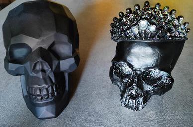 Coppia Teschi Donna e Uomo-Lavorazione artigiana 