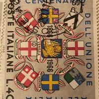 Francobollo centenario unita d’italia