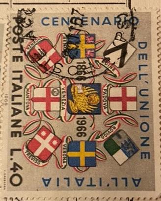 Francobollo centenario unita d’italia
