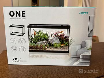 Acquario in vetro 20L AQPET ONE – NUOVO
