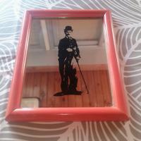 quadretto a specchio Charlie Chaplin 
