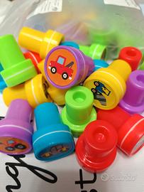 10 Set da 20 timbri per bambini per feste di compl