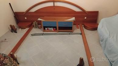 letto matrimoniale in legno