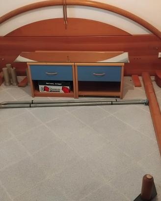 letto matrimoniale in legno