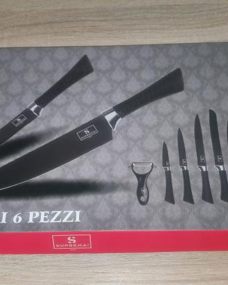 set 6 pezzi coltelli da cucina