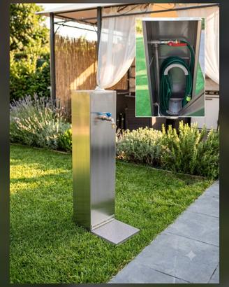 fontanella giardino inox con tubo a scomparsa nuov