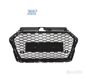 GRIGLIA AUDI A3 8V 16-20 ASPECTO RS3 NERO LUCIDO