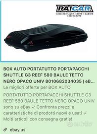 Baule per auto