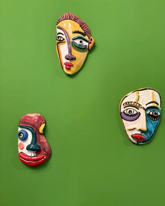 Maschere in ceramica Don Corleone Taormina