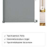 Cancelletto scale per la sicurezza bambini