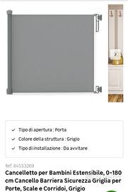 Cancelletto scale per la sicurezza bambini