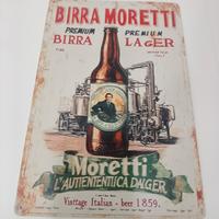 Locandina Birra Moretti 