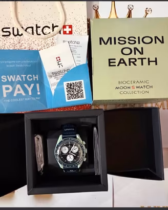 OMEGA X SWATCH MISSION ON EARTH Nuovo