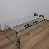 Tavolino in vetro
