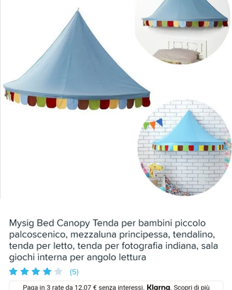 Baldacchino letto