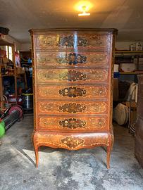 Armadio settimanale in radica