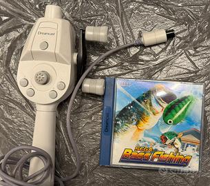 Dreamcast Fishing Rod Controller + Bass Fishing