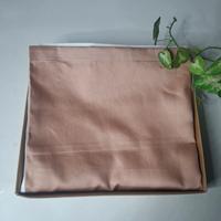 Coppia federe raso cotone finitura silking bicolor