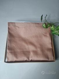 Coppia federe raso cotone finitura silking bicolor