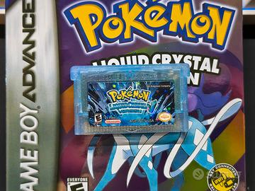 Pokémon liquid crystal USA Gameboy advance  